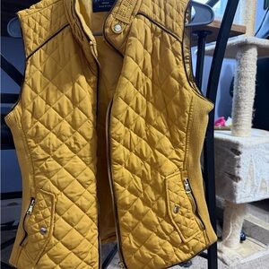 Love Tree Mustard Quilted Vest